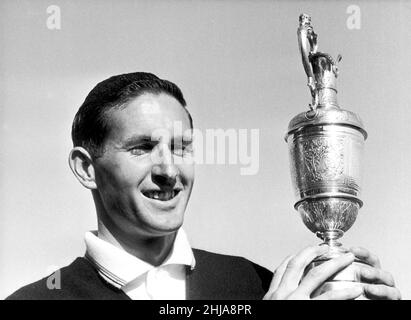 Bob Charles - vainqueur du Championnat d'Open au Royal Lytham et au club de golf de St. Annes, Lytham St Annes, Lancashire, Angleterre.British Open, 13th juillet 1963 Banque D'Images