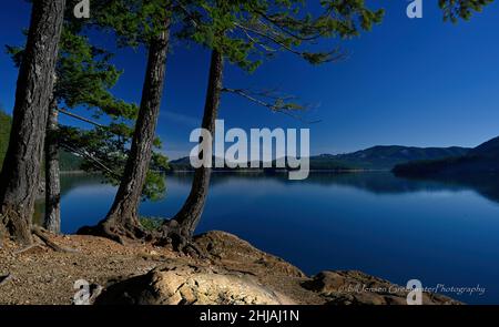 North End Lake Cushman Banque D'Images