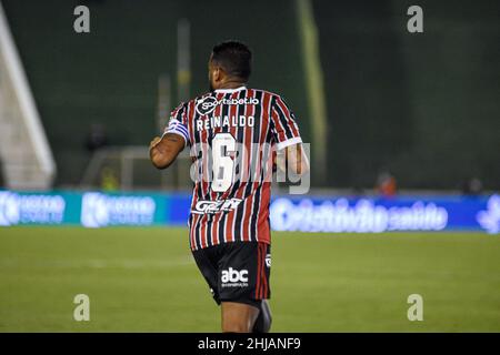 Campinas, Brésil.27th janvier 2022.Reinaldo pendant Guarani X São Paulo tenu au stade de la princesse en or à Campinas, SP.Crédit: Pedro Teixeira/FotoArena/Alamy Live News Banque D'Images