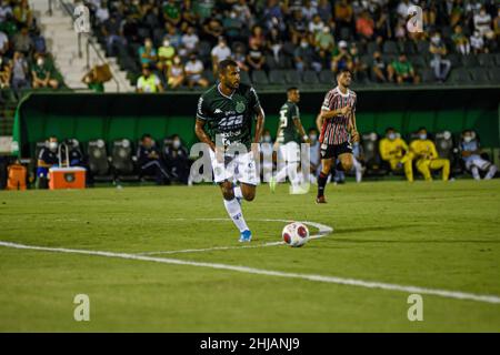 Campinas, Brésil.27th janvier 2022.Ernando pendant Guarani X São Paulo a tenu au stade de la princesse en or à Campinas, SP.Crédit: Pedro Teixeira/FotoArena/Alamy Live News Banque D'Images