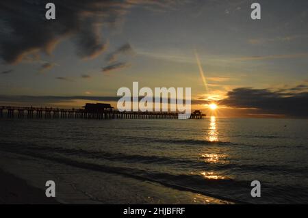 Naples Pier Banque D'Images