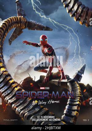 Spider-Man: No Way Home année : 2021 USA Directeur : Jon Watts affiche française Banque D'Images