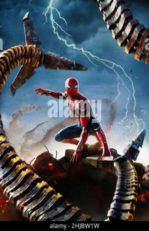 Spider-Man: No Way Home année : 2021 USA Directeur : Jon Watts Tom Holland Poster (Key Art) Banque D'Images