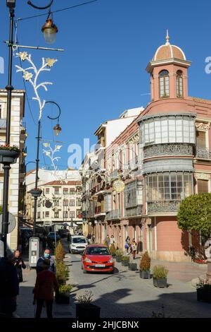 Antequera, Espagne - 31 décembre 2020 : place de saint-Sébastien à Antequera sur l'Andalousie en Espagne Banque D'Images