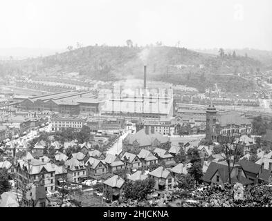 Usine de Westinghouse Air Brake Co., Wilmerding, Pennsylvanie photo de Detroit Publishing Co., c.1905. Banque D'Images