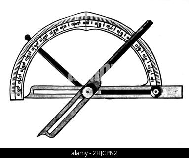 Un goniomètre est un instrument qui mesure un angle ou permet à un objet d'être tourné vers une position angulaire précise.En cristallographie, les goniomètres sont utilisés pour mesurer les angles entre les faces cristallines.Ils sont également utilisés dans la diffraction des rayons X pour faire pivoter les échantillons.Les recherches révolutionnaires du physicien Max von Laue et des cohortes sur la structure atomique des cristaux en 1912 ont impliqué un goniomètre. Banque D'Images