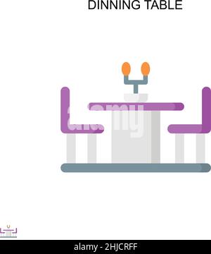 Tableau de restauration icône de vecteur simple.Modèle de conception de symbole d'illustration pour élément d'interface utilisateur Web mobile. Illustration de Vecteur