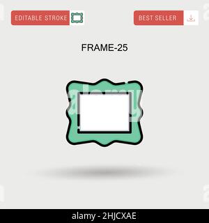 Icône de vecteur simple Frame-25. Illustration de Vecteur