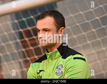 East mains.Ormiston.Tranent.East Lothian.Scotland.UK.28 Jan 22 le directeur Hibernian Shaun Maloney conférence de presse pour Cinch Premiership match v Livingston crédit: eric mccowat/Alay Live News Banque D'Images