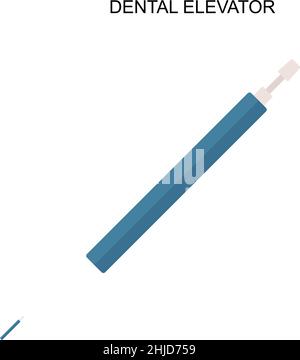 Ascenseur dentaire simple icône vecteur.Modèle de conception de symbole d'illustration pour élément d'interface utilisateur Web mobile. Illustration de Vecteur