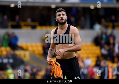 Wolf football Patrick Cutrone Wolverhampton Wanderers / Watford au stade Molineux 28/09/2019 - Premier League anglaise Banque D'Images