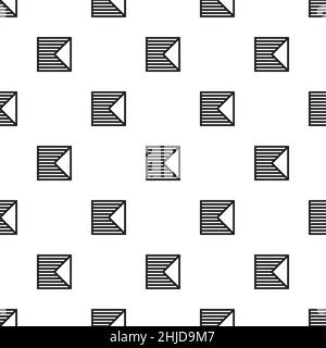 Motif sans couture carré forme géométrique conception de texture abstraite fond en noir et blanc illustration pour les articles cadeaux, l'emballage, le mur, les cartes an Illustration de Vecteur