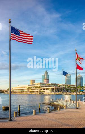 Front de mer du centre-ville de Tampa, Floride, États-Unis Banque D'Images