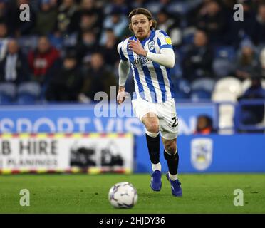 Huddersfield, Angleterre, 28th janvier 2022.Danny Ward de Huddersfield Town pendant le match de championnat Sky Bet au stade John Smith, Huddersfield.Crédit photo à lire: Darren Staples / Sportimage crédit: Sportimage / Alay Live News Banque D'Images