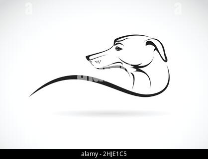 Vecteur d'un chien (azawakh) sur fond blanc.Illustration vectorielle superposée facile à modifier. Illustration de Vecteur