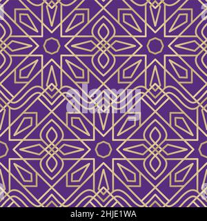 Motif dégradé or arabe motif vectoriel sans couture Illustration de Vecteur