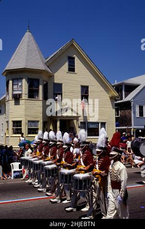 JOUR DE L'INDÉPENDANCE JUILLET 4th BRISTOL RI, Etats-Unis la plus ancienne parade aux etats-unis commémorant le jour de l'indépendance Banque D'Images