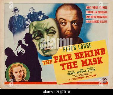 PETER LORRE DANS LE VISAGE DERRIÈRE LE MASQUE (1941), RÉALISÉ PAR ROBERT FLOREY.Crédit: PHOTOS de COLUMBIA / Album Banque D'Images