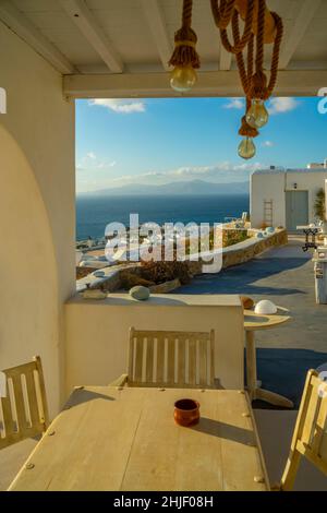 Tableau ile grecque de Mykonos  par Ghislaine Caprin