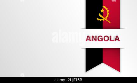 EPS10 fond patriotique vectoriel avec couleurs de drapeau angolais.Un élément d'impact pour l'utilisation que vous voulez en faire. Illustration de Vecteur