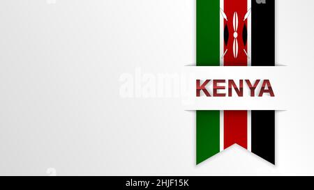 EPS10 fond patriotique vectoriel avec couleurs de drapeau du Kenya.Un élément d'impact pour l'utilisation que vous voulez en faire. Illustration de Vecteur