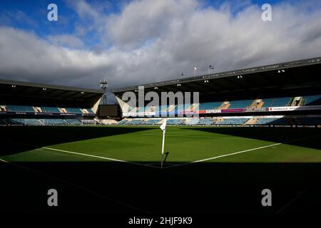 The Den, Millwall, Londres, Royaume-Uni.29th janvier 2022.Championnat de football, Millwall contre West Bromwich Albion: The Den Stadium et pitch crédit: Action plus Sports/Alamy Live News Banque D'Images