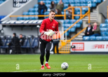 LONDRES, ROYAUME-UNI.JAN 29th Ted Cann de West Bromwich s'échauffe avant le match de championnat Sky Bet entre Millwall et West Bromwich Albion à la Den, Londres, le samedi 29th janvier 2022.(Credit: Ivan Yordanov | MI News) Credit: MI News & Sport /Alay Live News Banque D'Images