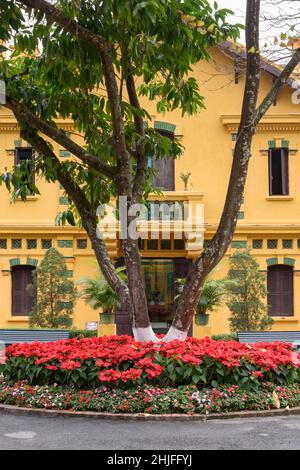 Maison 54 où le Président Ho Chi Minh a vécu et travaillé de 1954 à 1958, Palais présidentiel complexe, Hanoi, Vietnam, Asie du Sud-est Banque D'Images