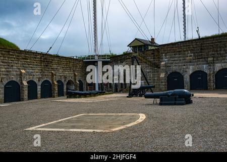 la cour de fort george Banque D'Images