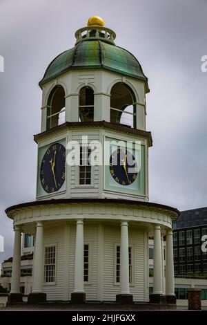 Horloge de la ville de Halifax sur Citadel Hill Banque D'Images