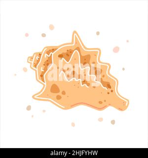 Mouillage à pois jaunes.Illustration vectorielle plate Illustration de Vecteur