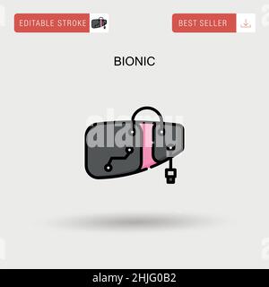 Icône Bionic simple Vector. Illustration de Vecteur