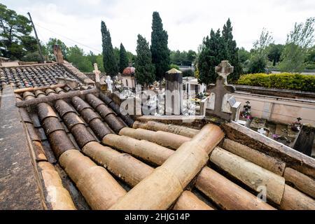 Cimetière municipal de Genova, Majorque, Iles Baléares, Espagne Banque D'Images