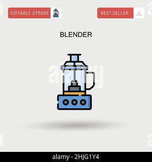 Icône de vecteur simple du blender. Illustration de Vecteur