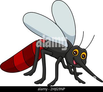 Illustration du vecteur du dessin animé de Mosquito Cartoon Illustration de Vecteur