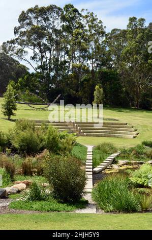 Vue sur le parc de l'université Macquarie à Sydney, en Australie Banque D'Images