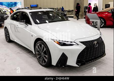 Baltimore, États-Unis.28th janvier 2022.28 janvier 2022 - Baltimore, MD, États-Unis: A 2022 Lexus EST 350 au Maryland Auto Show.(Photo de Michael Brochstein/Sipa USA) crédit: SIPA USA/Alay Live News Banque D'Images