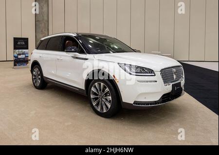 Baltimore, Maryland, États-Unis.28th janvier 2022.28 janvier 2022 - Baltimore, MD, États-Unis : un Lincoln Corsair 2021 au Maryland Auto Show.(Image de crédit : © Michael Brochstein/ZUMA Press Wire) Banque D'Images