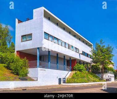 Stuttgart Weissenhofsiedlung und Le Corbusier Pierre Jeanneret Banque D'Images