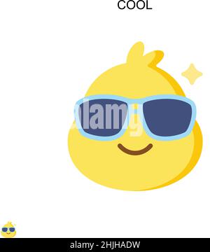 Icône de vecteur simple cool.Modèle de conception de symbole d'illustration pour élément d'interface utilisateur Web mobile. Illustration de Vecteur