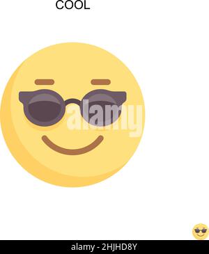 Icône de vecteur simple cool.Modèle de conception de symbole d'illustration pour élément d'interface utilisateur Web mobile. Illustration de Vecteur