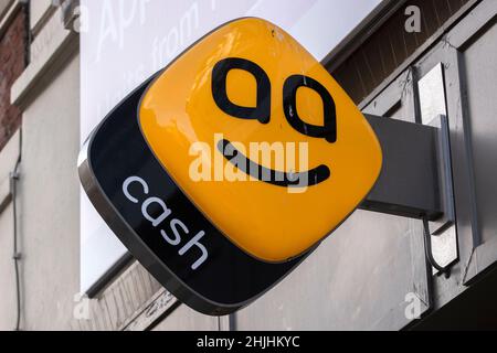 Panneau d'affichage ATM Geldmaat à Amsterdam, pays-Bas 28-1-2022 Banque D'Images