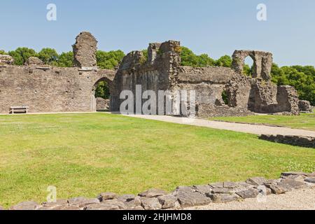 Ruines de l'abbaye de Neath (douzième siècle), Neath Port Talbot, pays de Galles du Sud, Royaume-Uni Banque D'Images