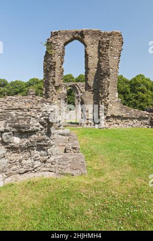 Ruines de l'abbaye de Neath (douzième siècle), Neath Port Talbot, pays de Galles du Sud, Royaume-Uni Banque D'Images