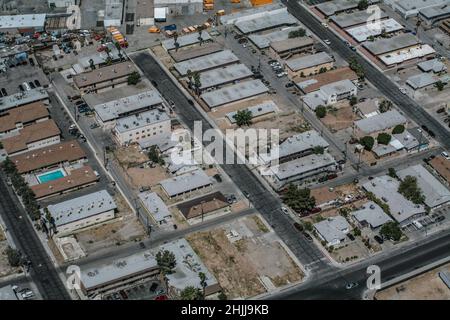 Las Vegas ou Vegas est la ville la plus peuplée de l'État du Nevada. Banque D'Images