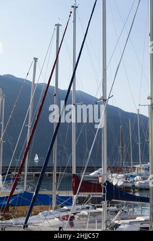 Port de plaisance sur le Lac du Bourget, Aix les Bains, Rhone Alpes, France, Europe Banque D'Images