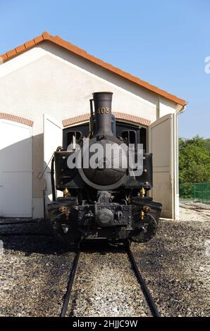 Chemin de fer du Vivarais, Ardèche, gorges du Doux, France, Europe Banque D'Images