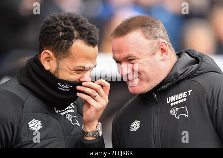 DERBY, ROYAUME-UNI.30th JANVIER lors du match de championnat Sky Bet entre Derby County et Birmingham City au Pride Park, Derby, le dimanche 30th janvier 2022.(Credit: Jon Hobley | MI News) Credit: MI News & Sport /Alay Live News Banque D'Images