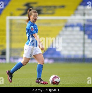 Birmingham, Royaume-Uni.30th janvier 2022.Birmingham, Angleterre, janvier 30t Christie Murray (Birmingham City 10) sur le ballon pendant le match de la coupe Womens FA entre Birmingham City et Sunderland au stade St Andrews de Birmingham, Angleterre Karl W Newton/Sports Press photo Credit: SPP Sport Press photo./Alamy Live News Banque D'Images