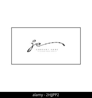 Lettre initiale logo je - logo Signature dessiné à la main - logo vectoriel simple dans le style Signature pour les initiales de la marque. Illustration de Vecteur